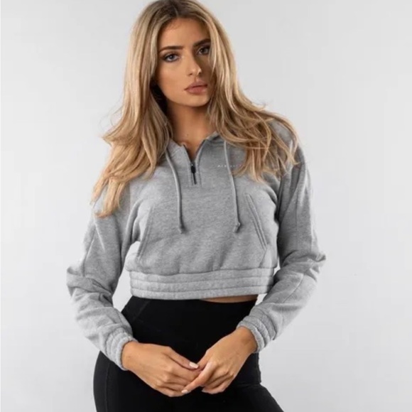 Alphalete | Jackets u0026 Coats | Alphalete Capital Crop Hoodie | Poshmark